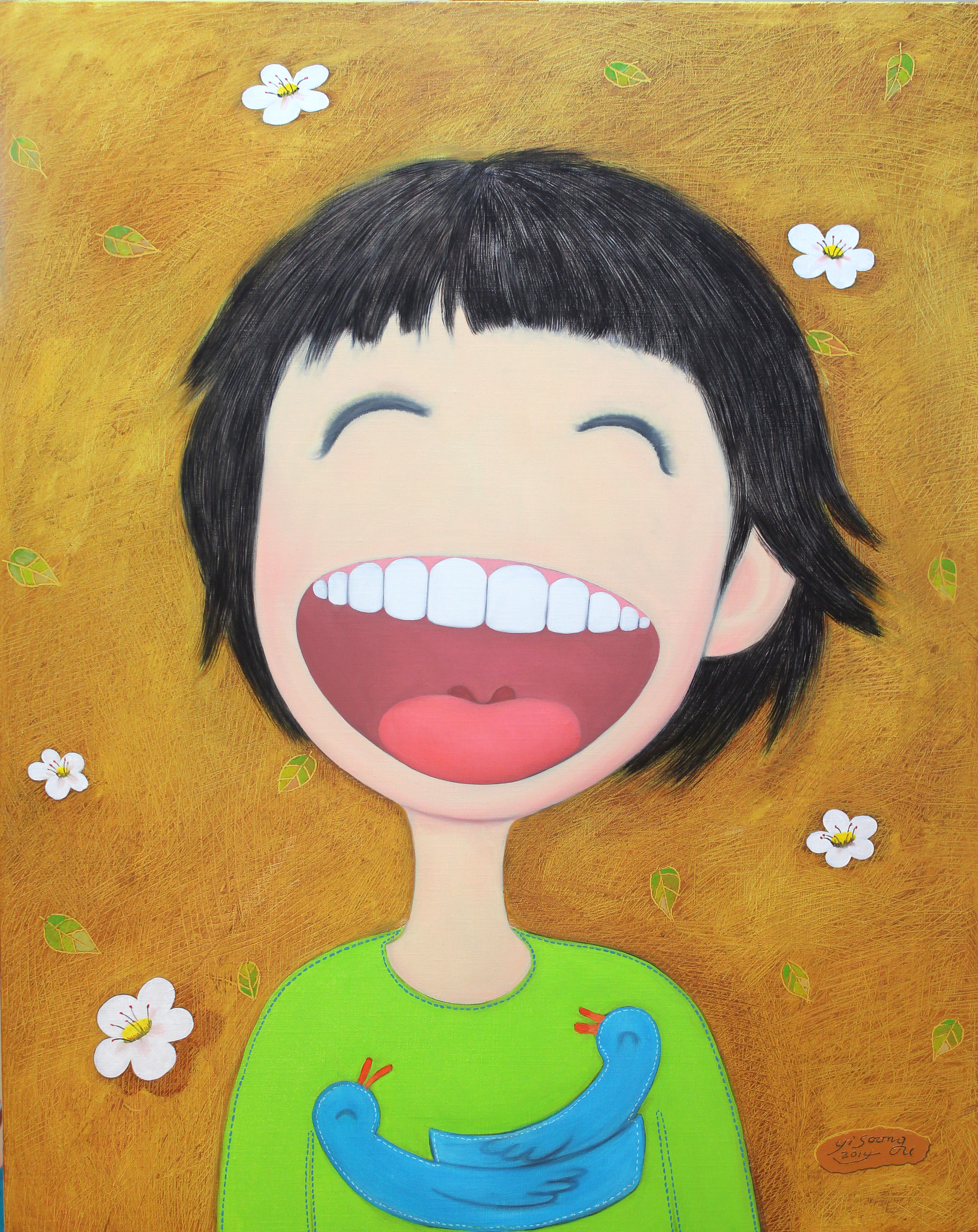 이순구, 웃음꽃-봄소녀, oil on canvas, 90.9x72.7cm, 2014 (1).JPG