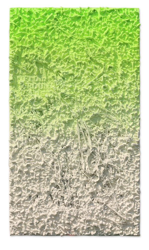 Unsent Letter- Eden Green 112x194cm  resin mulberry fiber Pigment on panel 2020.jpg