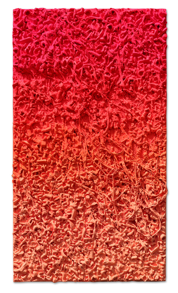 Unsent Letter- Eden Sunset 112x194cm  resin mulberry fiber Pigment on panel 2020.jpg